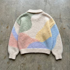 Soft Horizon - Pastel Mohair Collared Sweater - BaeSprout.com