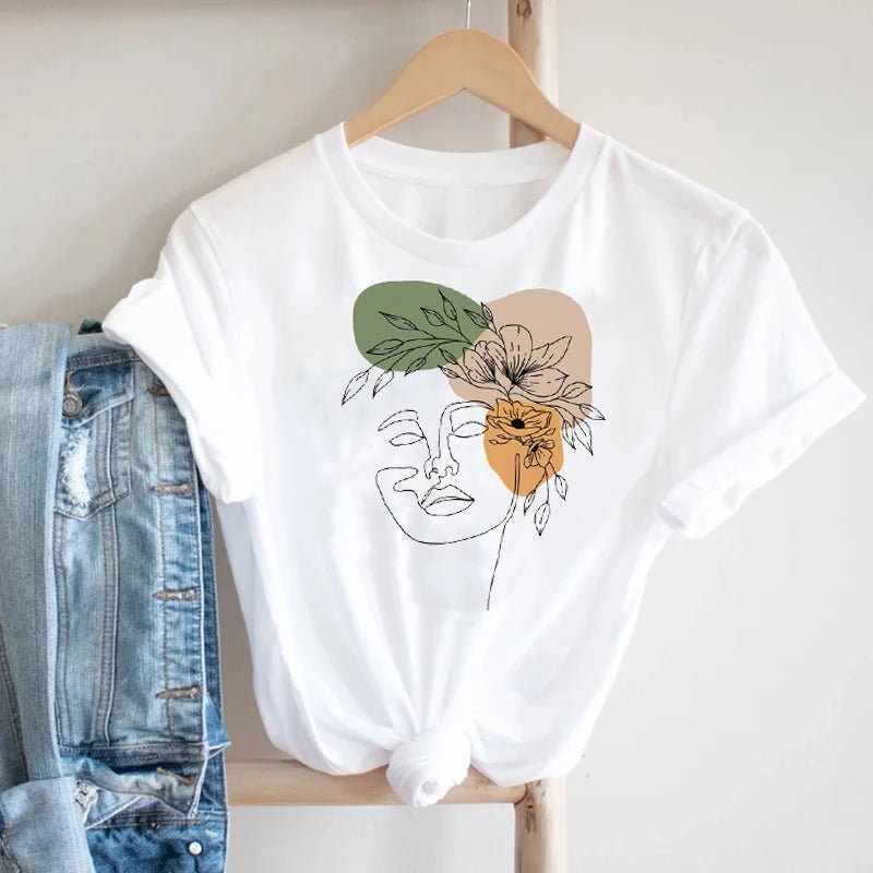 Graphic Floral Tee for Women - BaeSprout.com
