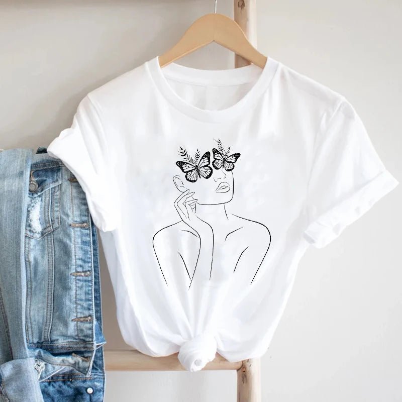 Graphic Floral Tee for Women - BaeSprout.com