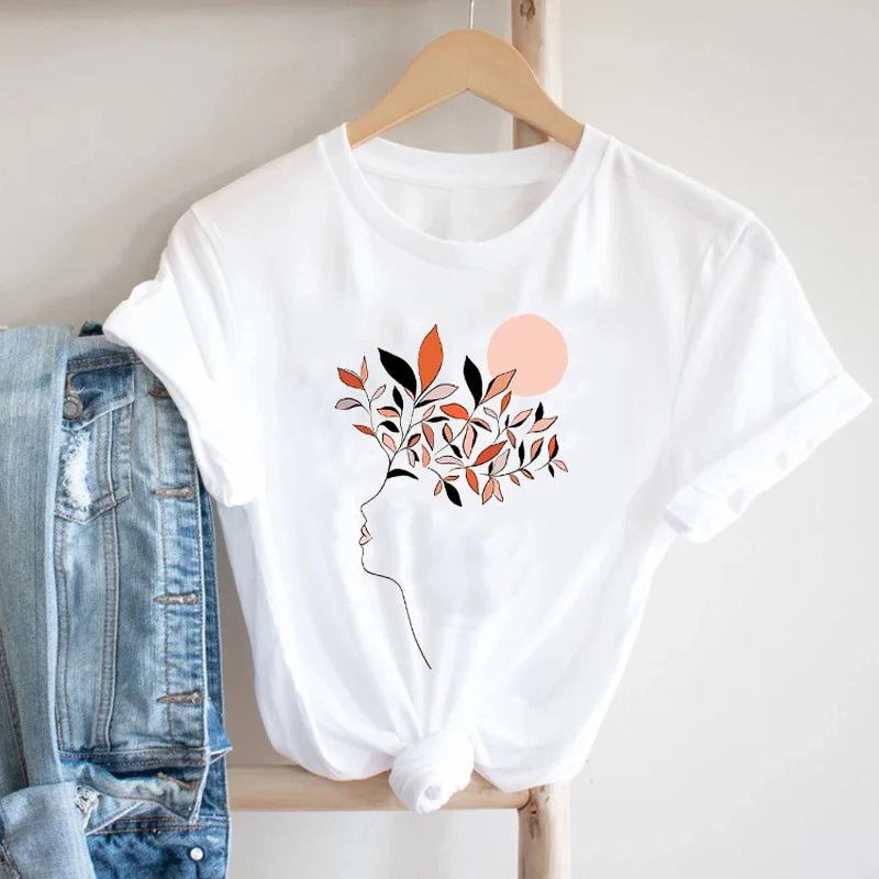 Graphic Floral Tee for Women - BaeSprout.com