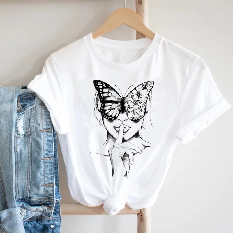 Graphic Floral Tee for Women - BaeSprout.com