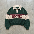 Rooted - Forest Mohair Rugby Sweater - BaeSprout.com