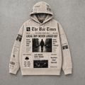 Headline Hustle - Premium Oatmeal Hoodie - BaeSprout.com