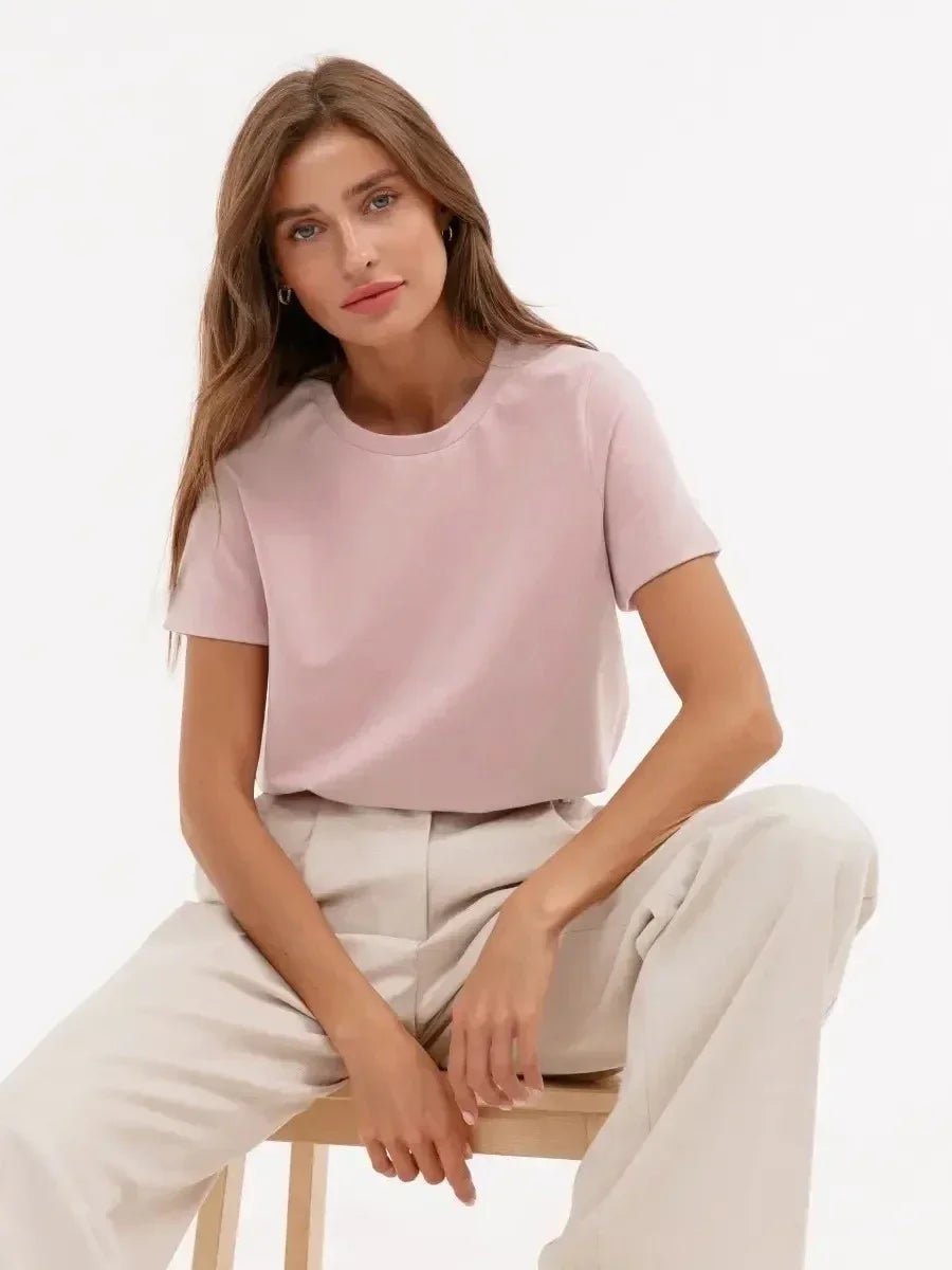 100% Cotton Oversized Basic Tee — Clean Girl Minimal - BaeSprout.com
