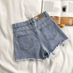 Ripped High Waist Denim Shorts — Y2K Street Style - BaeSprout.com