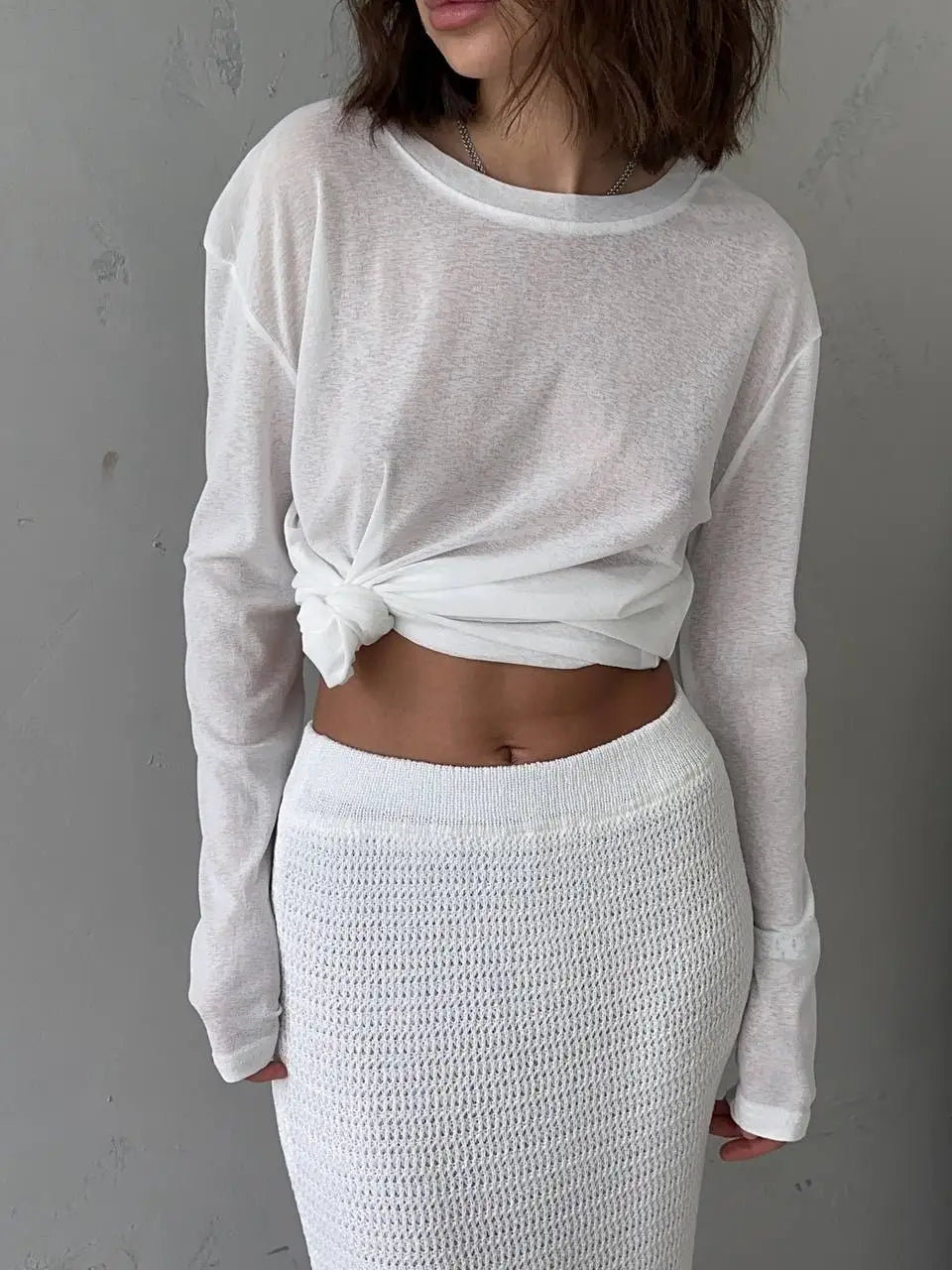 Soft Knit Long Sleeve Top Loose Fit — Pastel Casual - BaeSprout.com