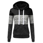 Color Block Hoodie Jogger Set Two Piece Heartbeat — Y2K Sporty Streetwear - BaeSprout.com