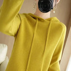 Cozy Knit Hooded Pullover Sweater with Drawstring — Casual Winter - BaeSprout.com