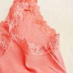 Lace Trim Sleeveless Tank Top - BaeSprout.com