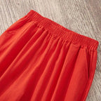 Cotton Linen Harem Pants with Elastic Waist — Boho Casual Summer - BaeSprout.com