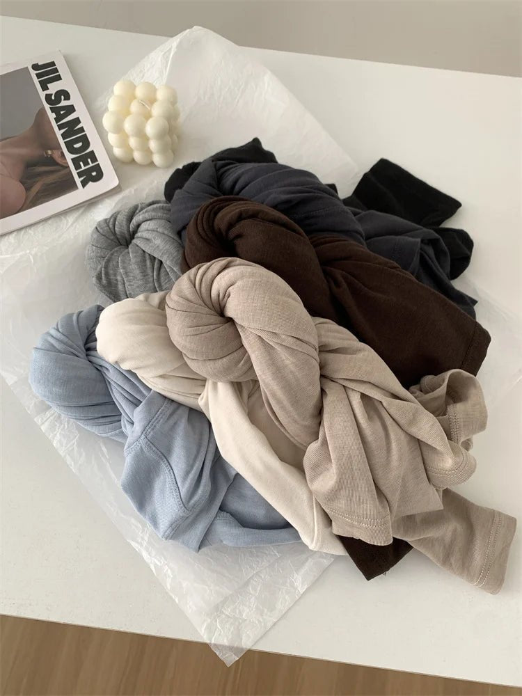 Silky Soft Long Sleeve Top with Slim Fit — Quiet Luxury Minimal - BaeSprout.com