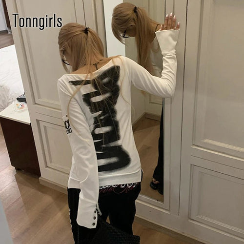 American Retro Long Sleeve Graphic Tee - BaeSprout.com