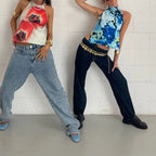 Women's Y2K Halter Neck Crop Top - BaeSprout.com