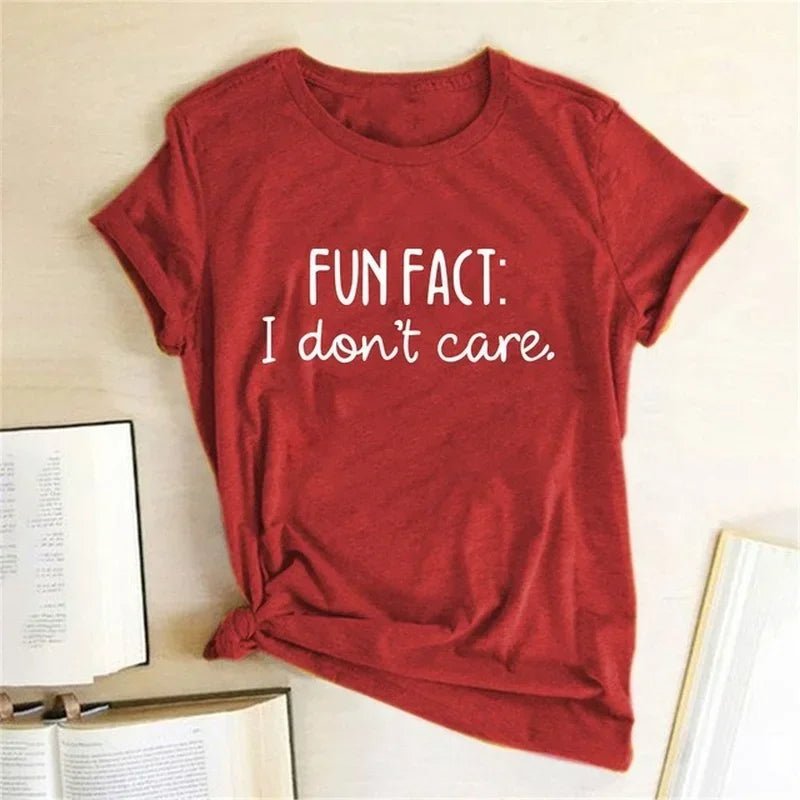 Fun Fact Slogan Graphic Tee with Loose Fit — Indie Casual - BaeSprout.com