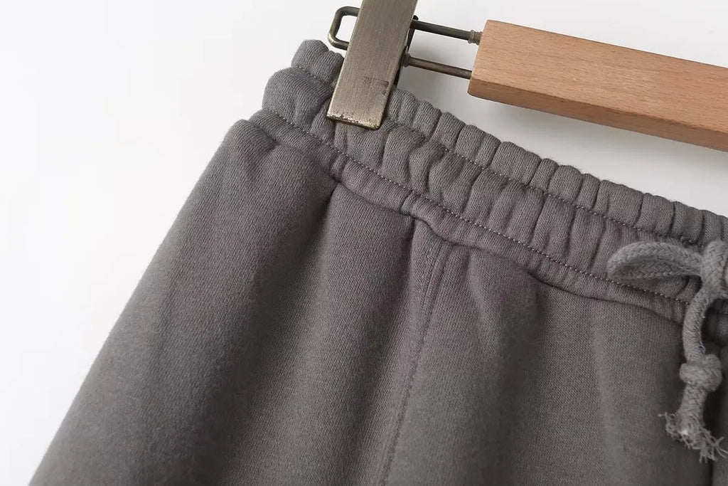 Bomber Jacket Wide Leg Pants Set Two Piece — Quiet Luxury Y2K Streetwear - BaeSprout.com