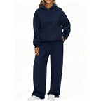 Pullover Hoodie Wide Leg Pants Set Two Piece — Clean Girl Soft Casual - BaeSprout.com