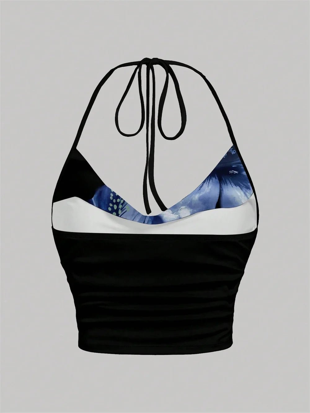 Y2K Tie - Dye Halter Crop Top for Women - BaeSprout.com
