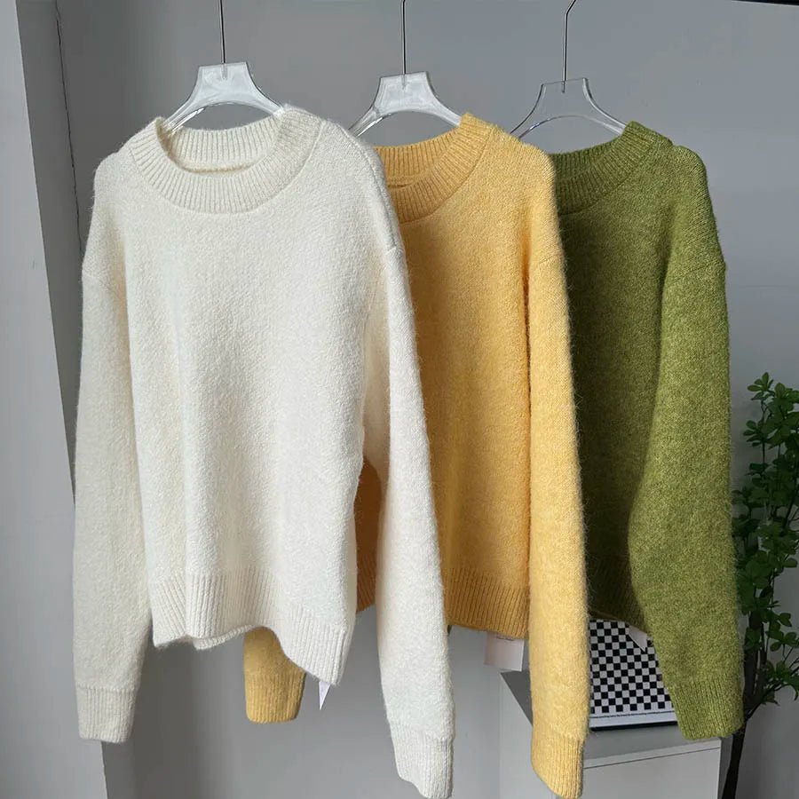 Basic O - Neck Sweater for Women - BaeSprout.com