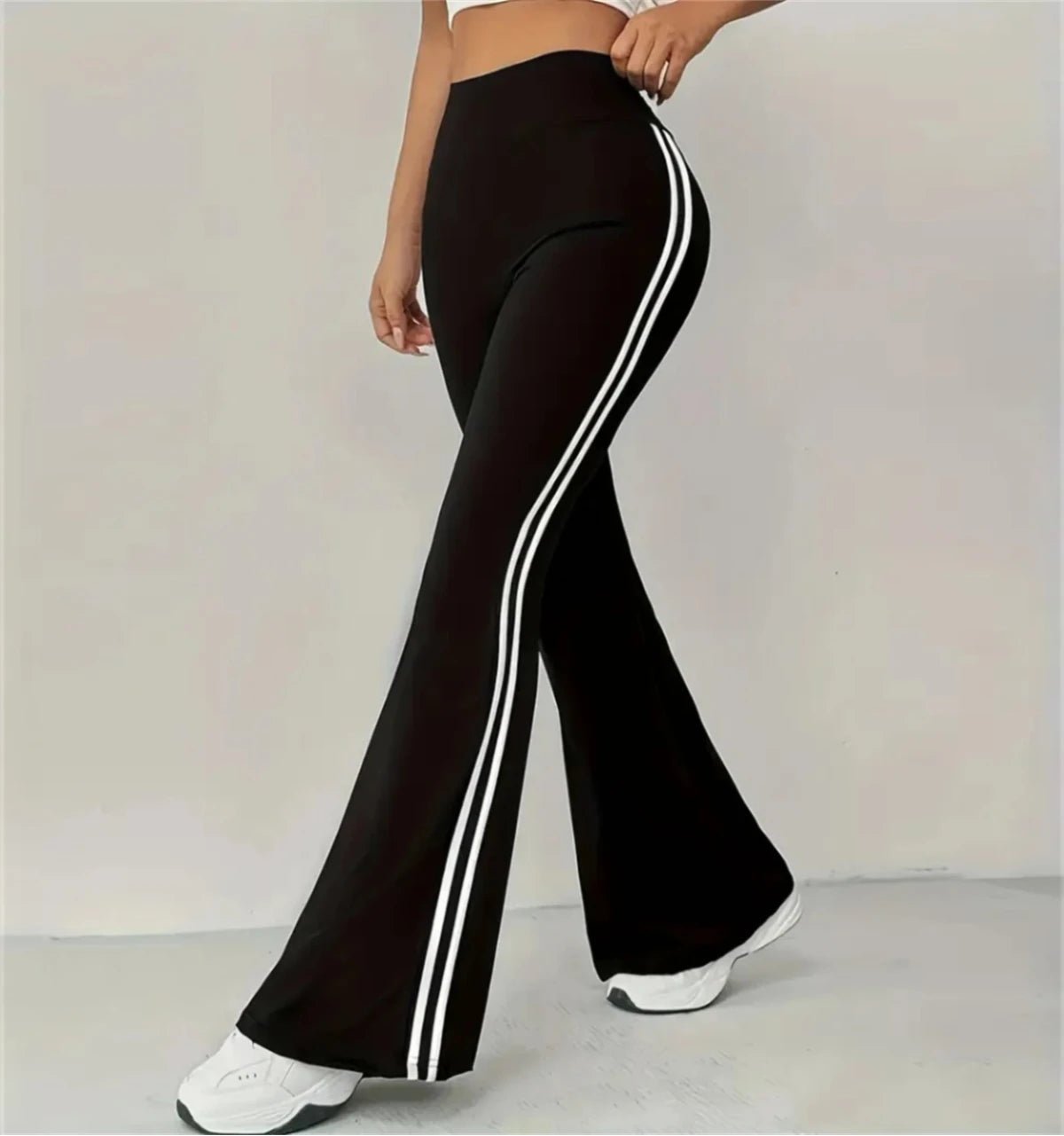 Women's High - Waist Slim Flare Pants - BaeSprout.com
