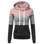 Color Block Hoodie Jogger Set Two Piece Heartbeat — Y2K Sporty Streetwear - BaeSprout.com