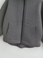 Oversized Zip - Up Hoodie Big Pocket Loose Fit — Clean Girl Y2K Essential - BaeSprout.com