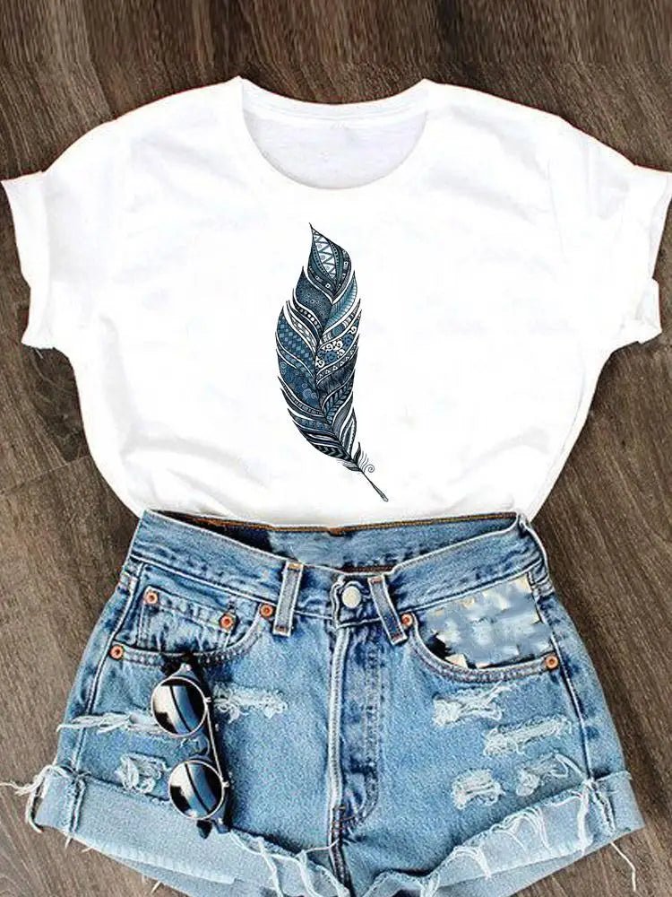 Casual Short Sleeve Women’s Summer Top - BaeSprout.com