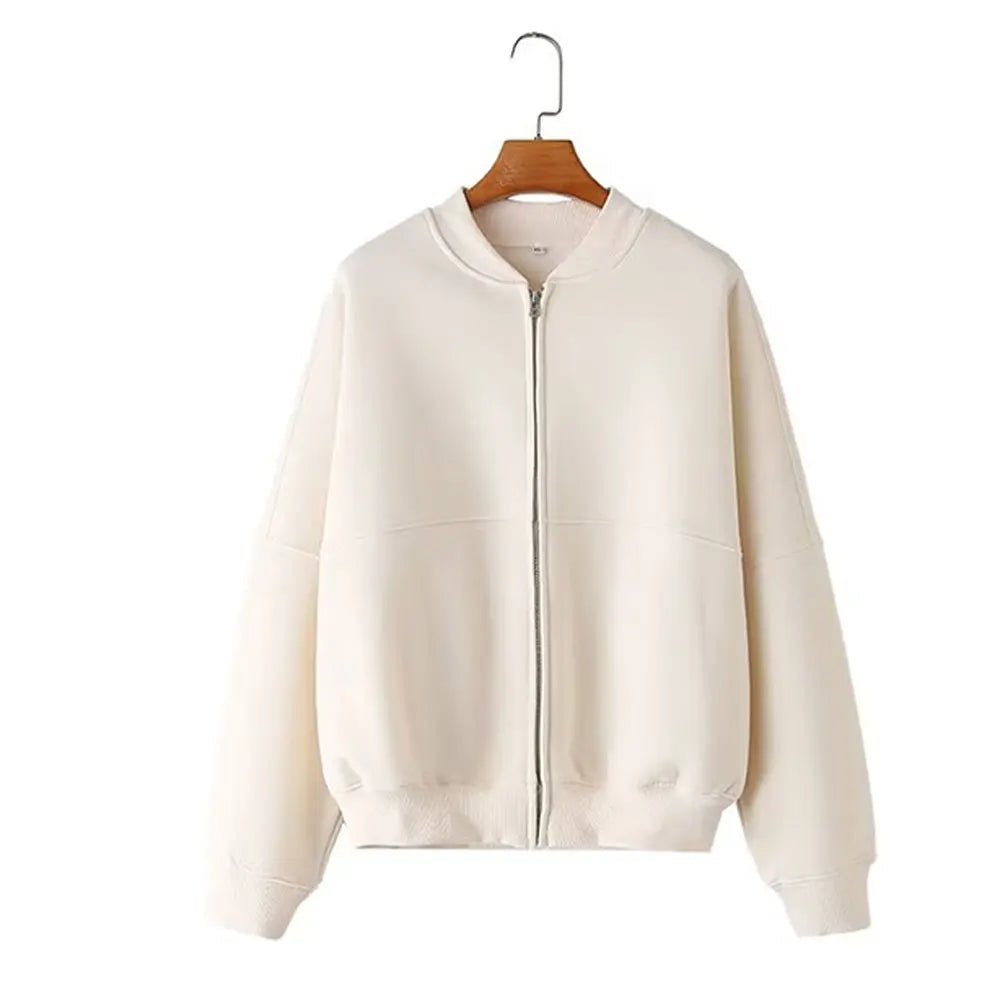 Bomber Jacket Wide Leg Pants Set Two Piece — Quiet Luxury Y2K Streetwear - BaeSprout.com