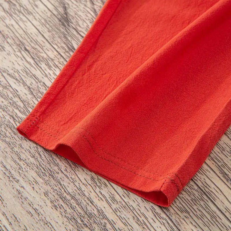 Cotton Linen Harem Pants with Elastic Waist — Boho Casual Summer - BaeSprout.com