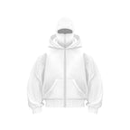 Balaclava Hood Oversized Zip - Up Hoodie — Y2K Goth Street - BaeSprout.com