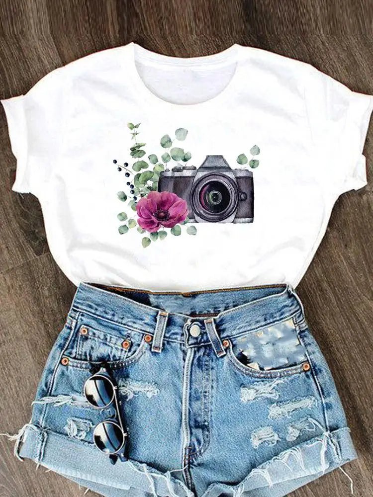 Casual Short Sleeve Women’s Summer Top - BaeSprout.com