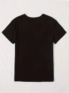 Finger Heart Graphic Tee Crew Neck Short Sleeve — K - Pop Indie Casual - BaeSprout.com