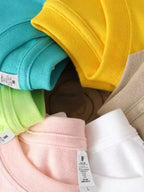 100% Cotton Oversized Basic Tee — Clean Girl Minimal - BaeSprout.com