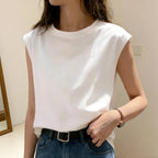Classic Sleeveless Tank Top Relaxed Fit — Quiet Luxury Everyday - BaeSprout.com