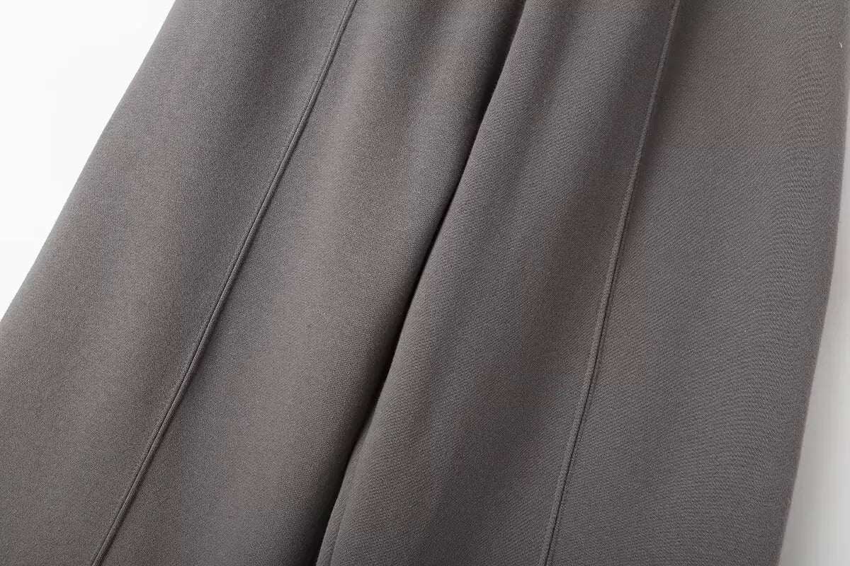 Bomber Jacket Wide Leg Pants Set Two Piece — Quiet Luxury Y2K Streetwear - BaeSprout.com