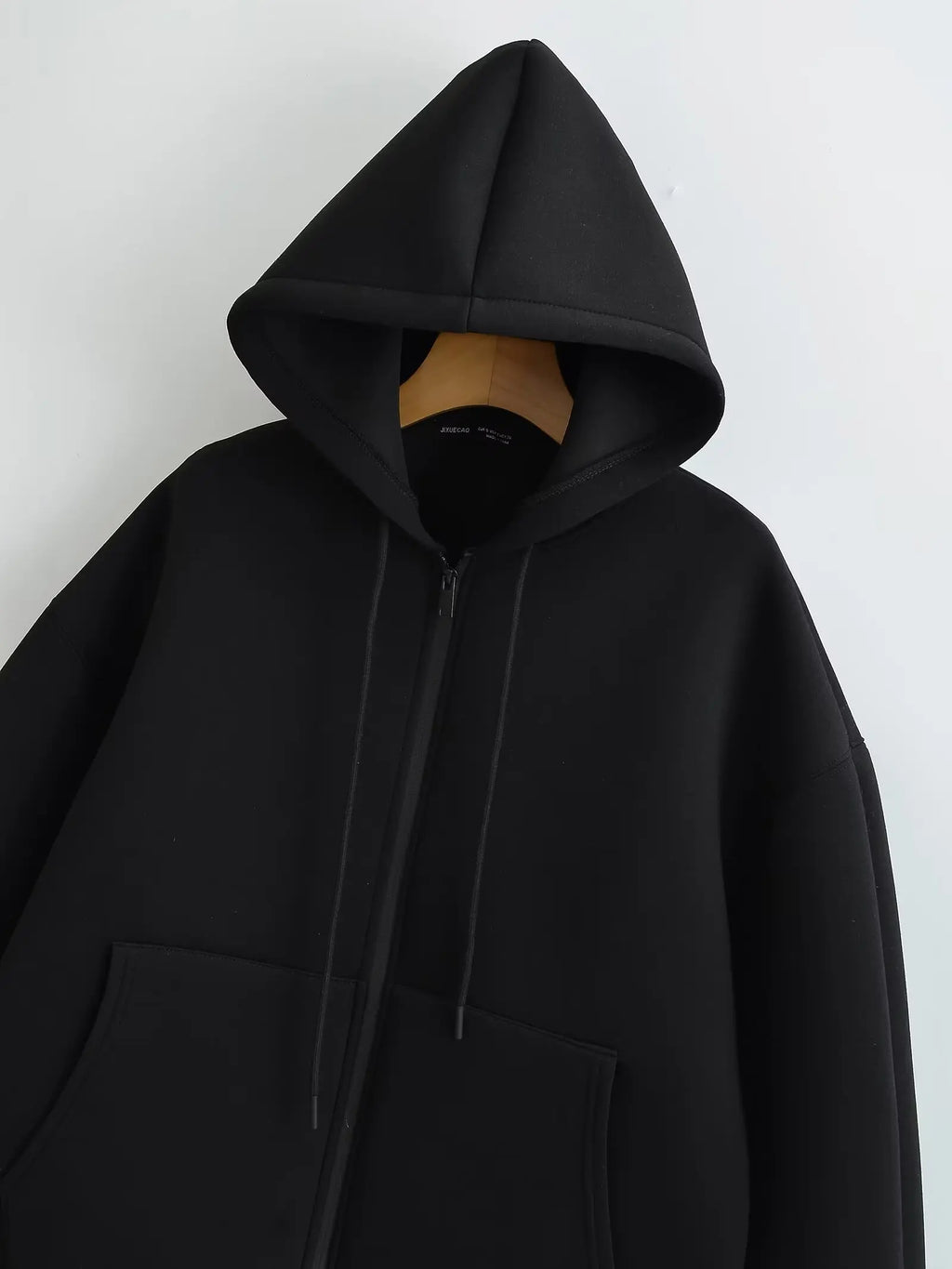 Oversized Zip - Up Hoodie Big Pocket Loose Fit — Clean Girl Y2K Essential - BaeSprout.com