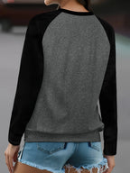 Floral Heart Raglan Long Sleeve Tee — Cottagecore Coquette Casual - BaeSprout.com