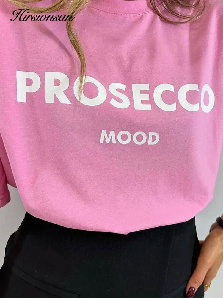 Prosecco Mood Graphic Tee — Clean Girl Casual - BaeSprout.com