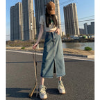 High - Waist Denim A - Line Skirt for Women - BaeSprout.com