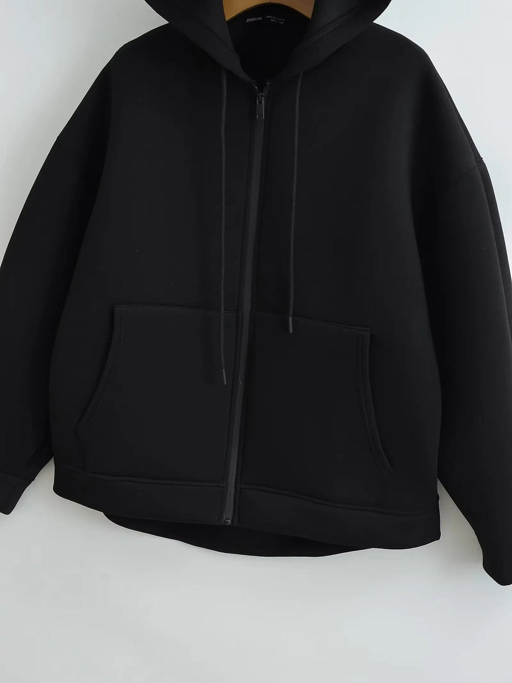 Oversized Zip - Up Hoodie Big Pocket Loose Fit — Clean Girl Y2K Essential - BaeSprout.com