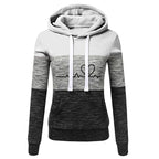 Color Block Hoodie Jogger Set Two Piece Heartbeat — Y2K Sporty Streetwear - BaeSprout.com