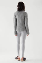 Asymmetrical Wool Blend Cardigan - BaeSprout.com