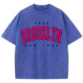 Brooklyn New York Washed Graphic Tee Oversized — Y2K Varsity - BaeSprout.com
