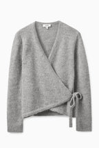 Asymmetrical Wool Blend Cardigan - BaeSprout.com