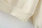 V - Neck Hoodie Wide Leg Pants Set Two Piece Fleece — Quiet Luxury Casual - BaeSprout.com