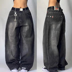 Y2K Streetwear Oversized Baggy Jeans - BaeSprout.com