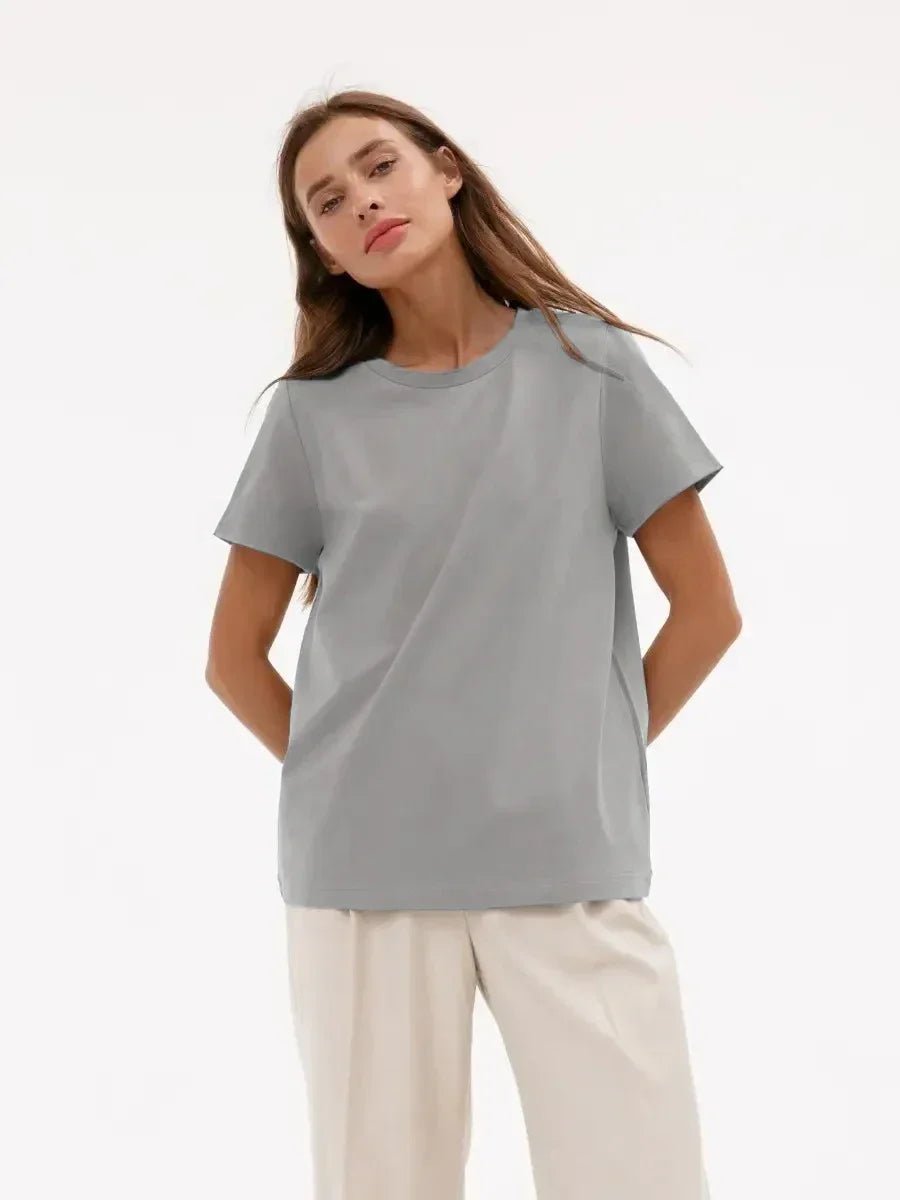 100% Cotton Oversized Basic Tee — Clean Girl Minimal - BaeSprout.com