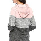 Color Block Hoodie Jogger Set Two Piece Heartbeat — Y2K Sporty Streetwear - BaeSprout.com