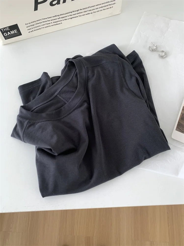 Silky Soft Long Sleeve Top with Slim Fit — Quiet Luxury Minimal - BaeSprout.com