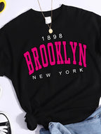Brooklyn New York Graphic Tee - Y2K Streetwear - BaeSprout.com