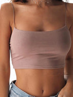 Black Halter Backless Crop Top - BaeSprout.com